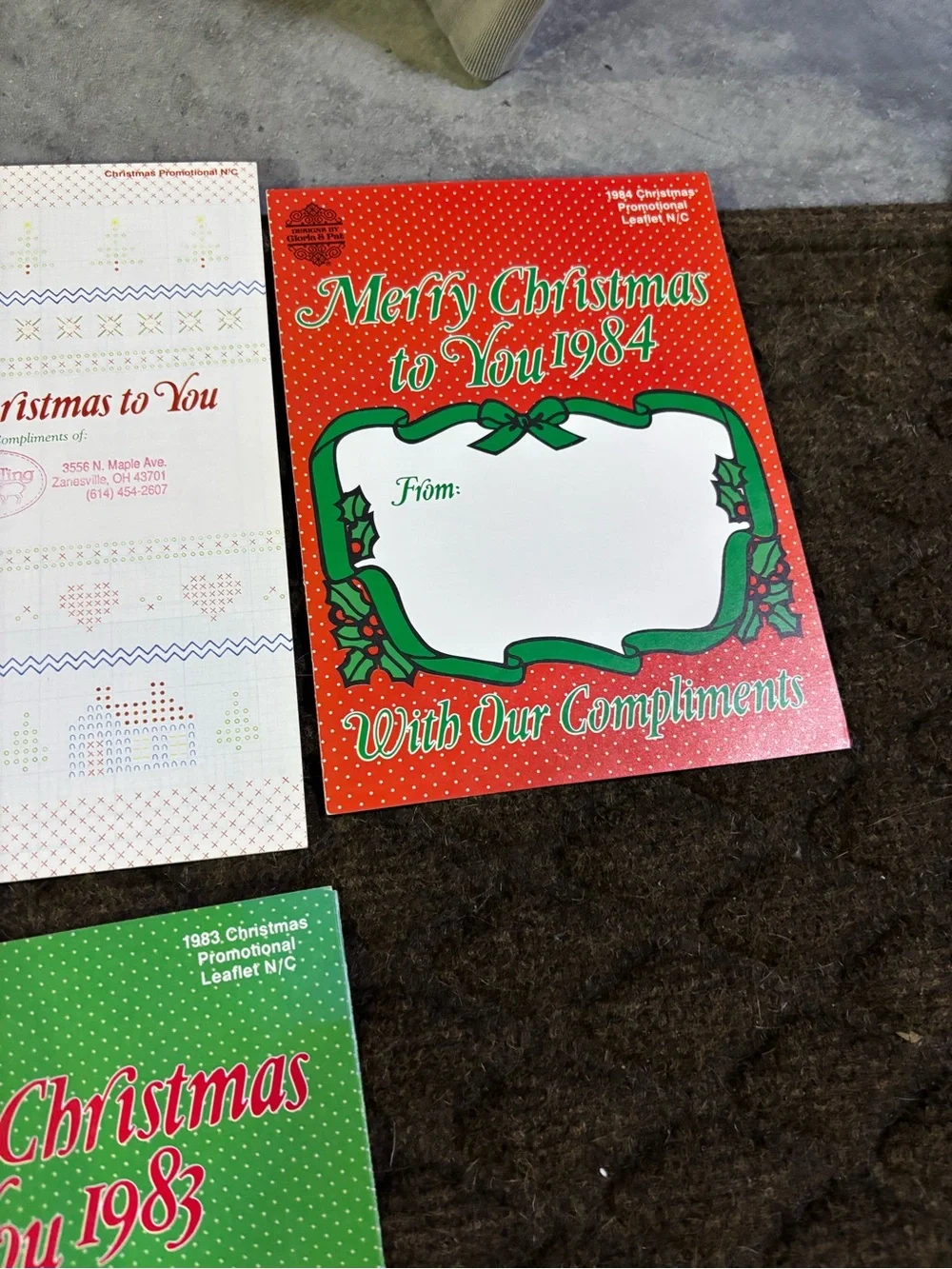 Christmas Needlecraft Pattern Booklet - Green & Red 9 total